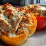 Chicken Alfredo Stuffed Peppers