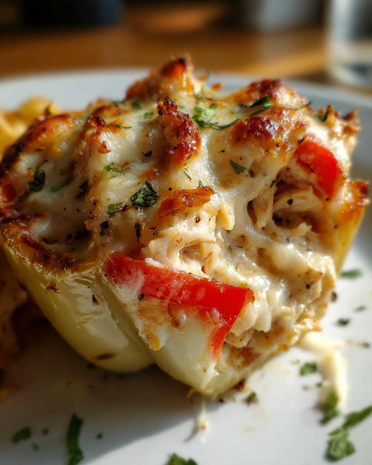 Chicken Alfredo Stuffed Peppers - detail 2