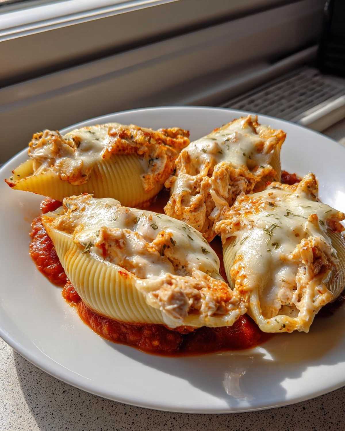 Chicken Alfredo Stuffed Shells - detail 1