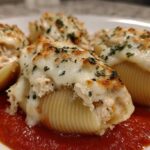 Chicken Alfredo Stuffed Shells