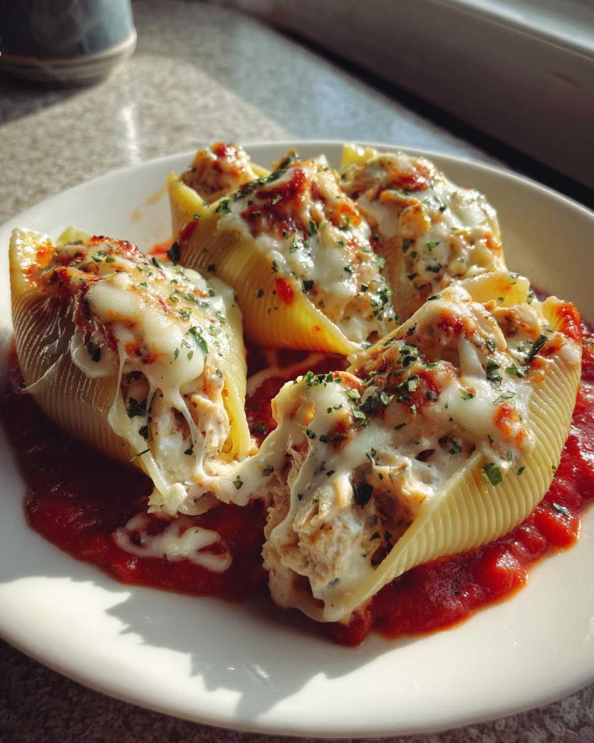 Chicken Alfredo Stuffed Shells - detail 3