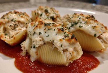Chicken Alfredo Stuffed Shells