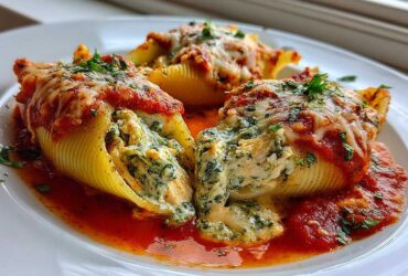 Chicken Pesto Stuffed Shells