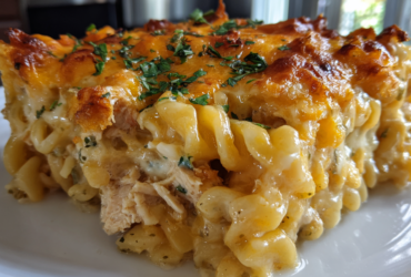 Chicken Ranch Pasta Bake