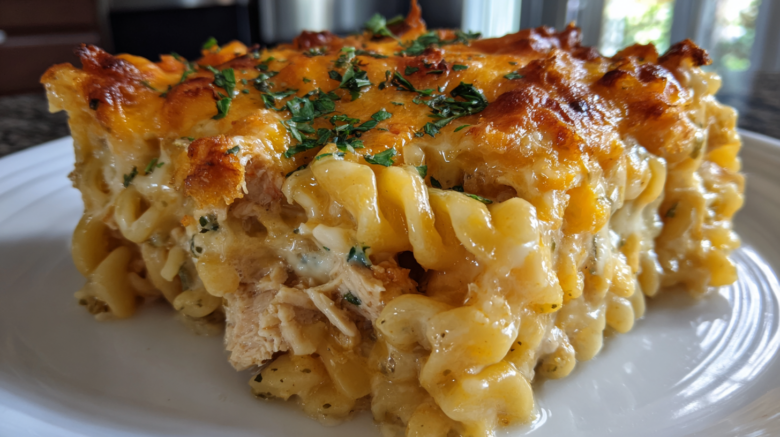 Chicken Ranch Pasta Bake