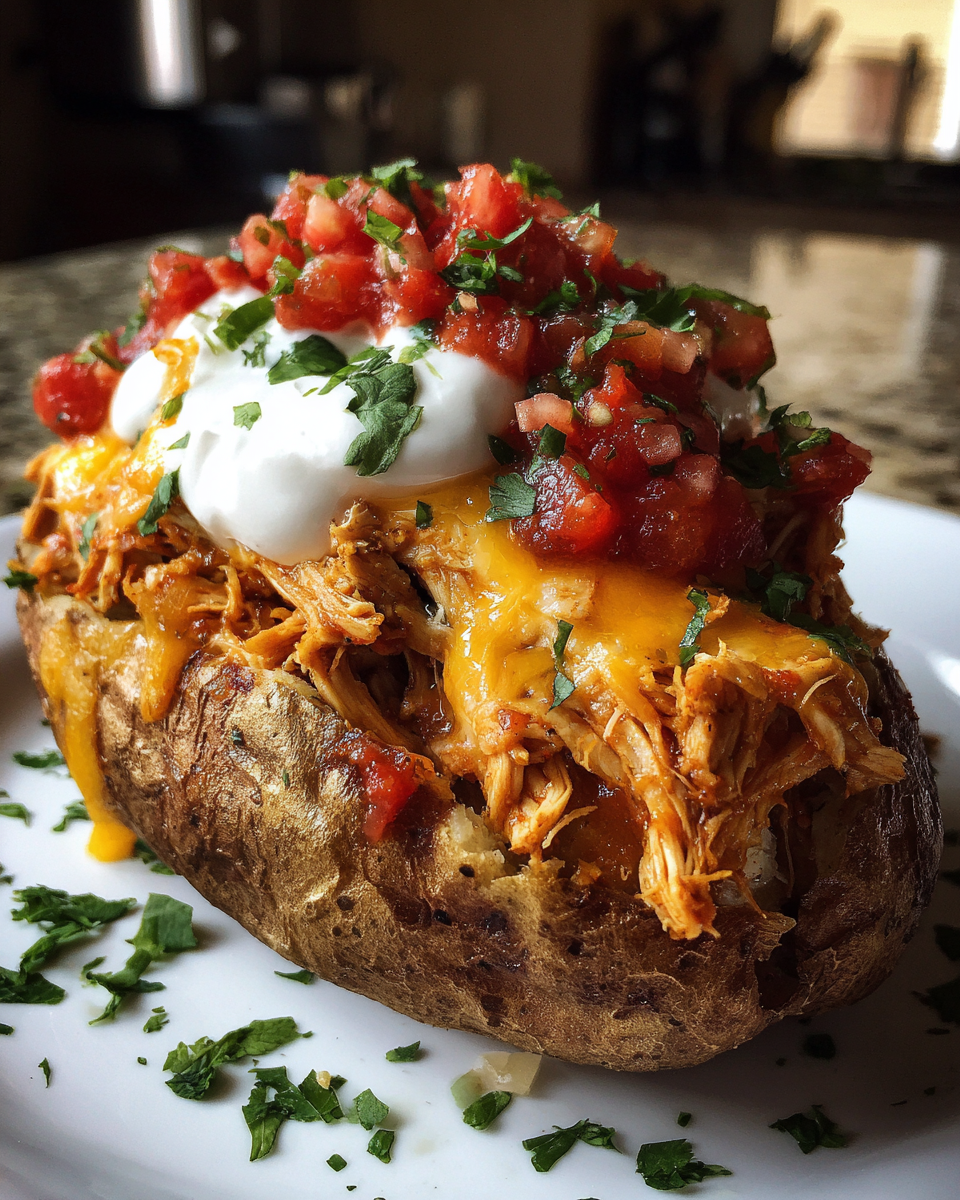 Chicken Taco Stuffed Potatoes - detail 1