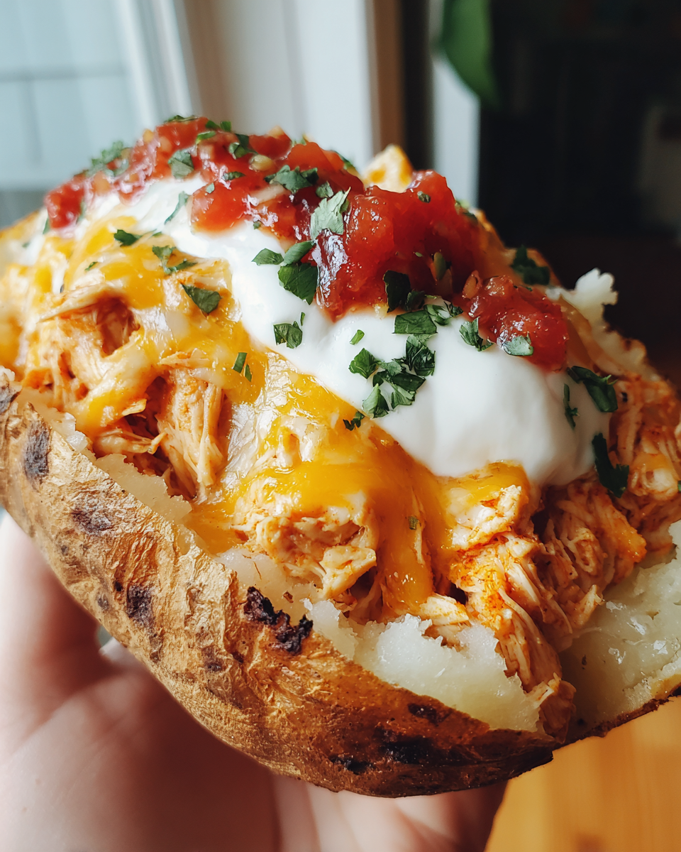 Chicken Taco Stuffed Potatoes - detail 2
