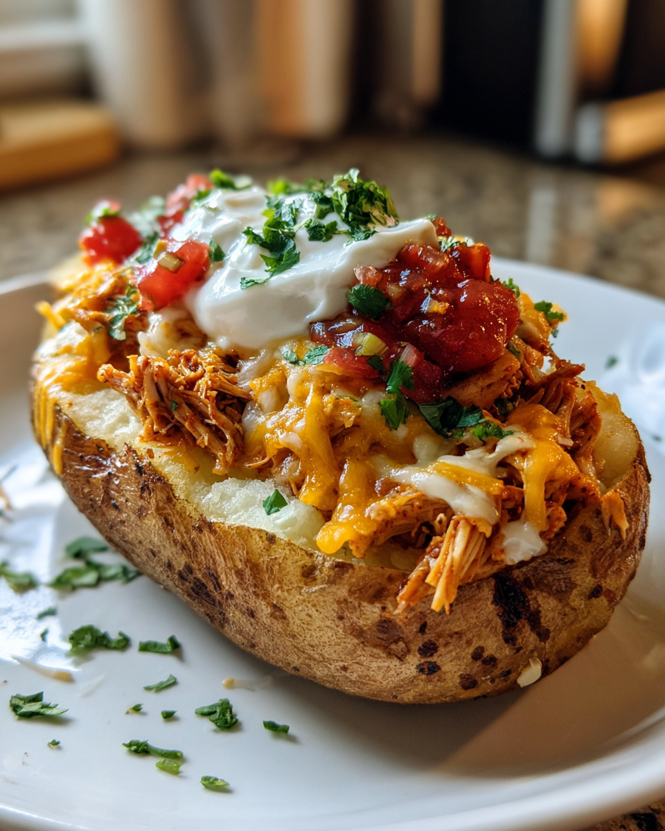 Chicken Taco Stuffed Potatoes - detail 3