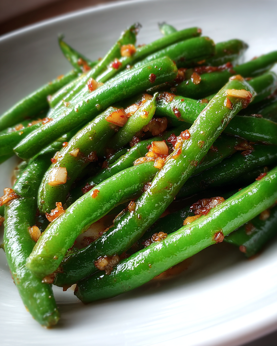 Chili Garlic Green Beans - detail 2