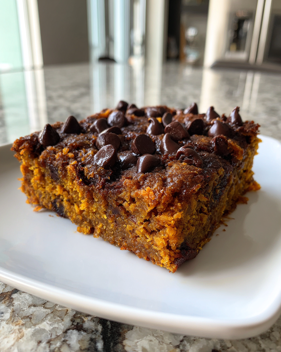 Chocolate Chip Pumpkin Bars - detail 2