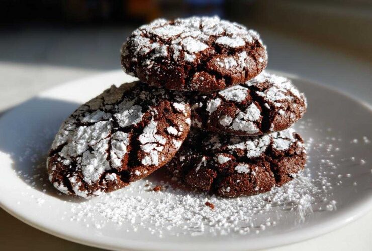 Chocolate Crinkle Cookies Santa Won’t Share