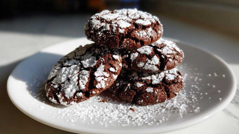 Chocolate Crinkle Cookies Santa Won’t Share