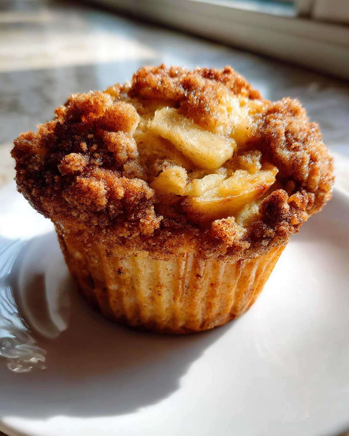 Cinnamon Apple Crumble Muffins - detail 3