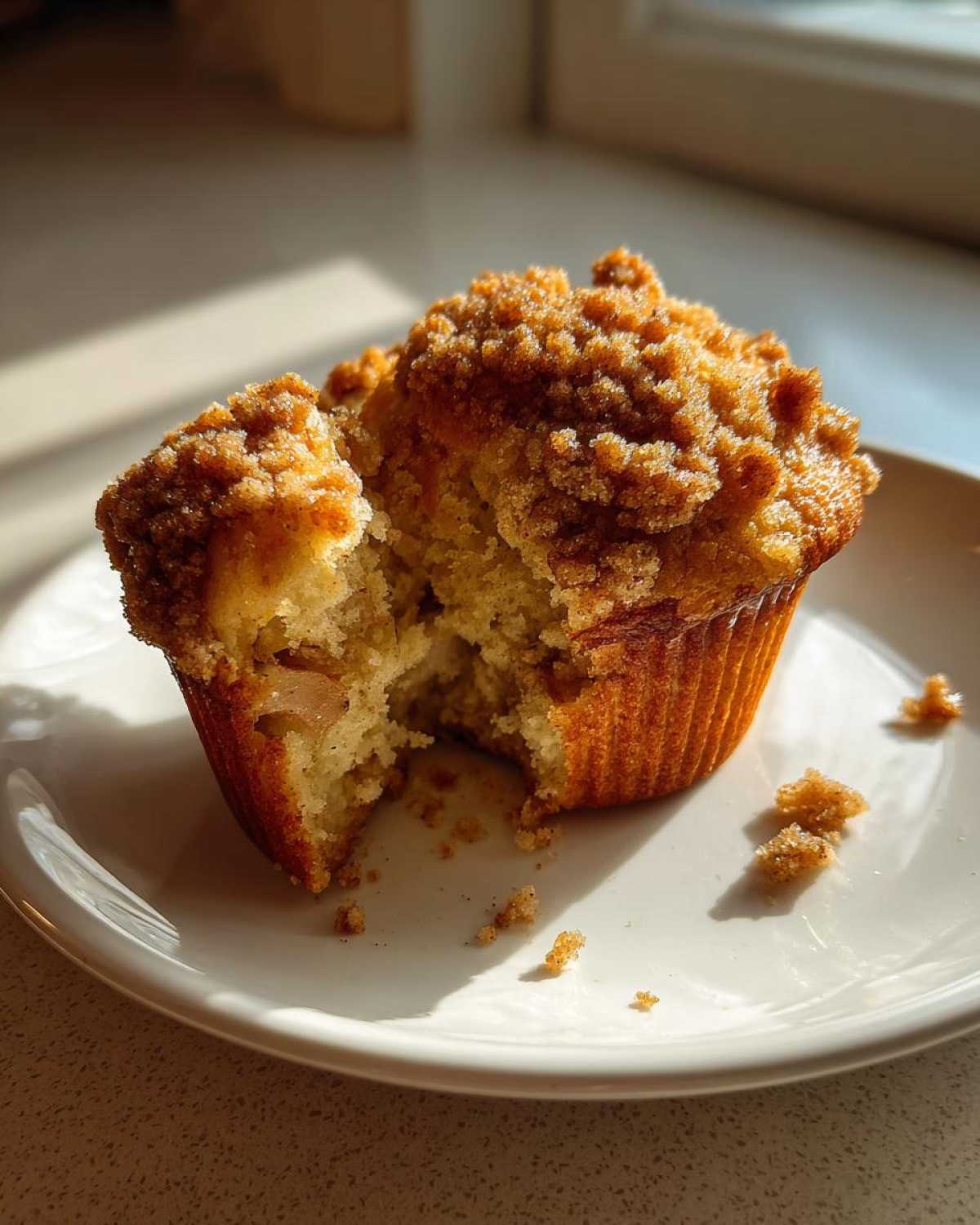 Cinnamon Apple Crumble Muffins - detail 4