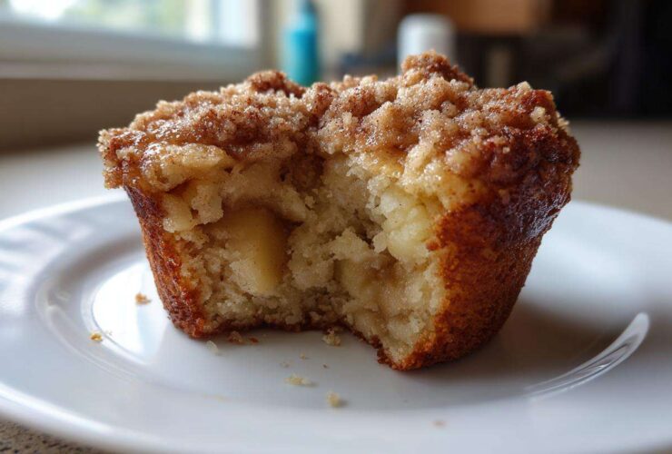 Cinnamon Apple Crumble Muffins