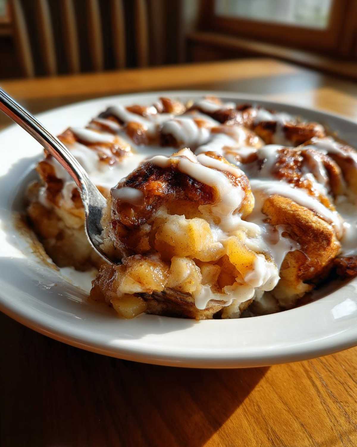 Cinnamon Roll Apple Cobbler - detail 2