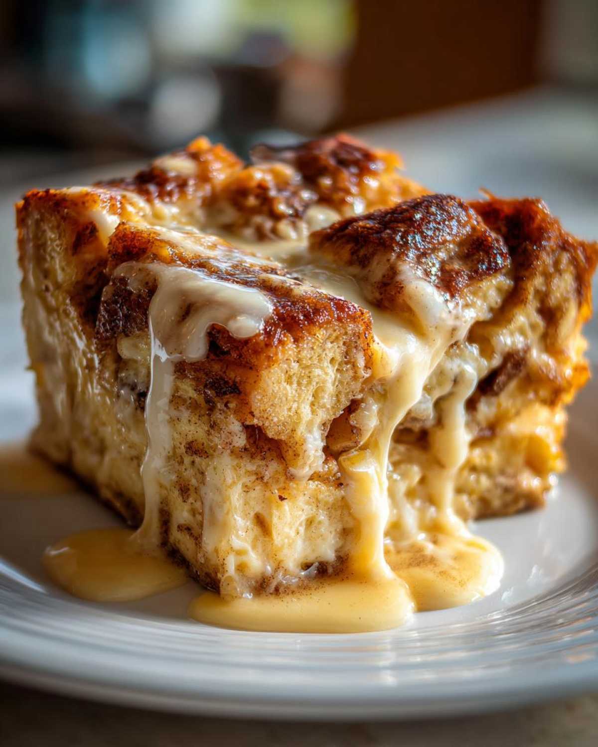 Cinnamon Roll Bread Pudding - detail 1