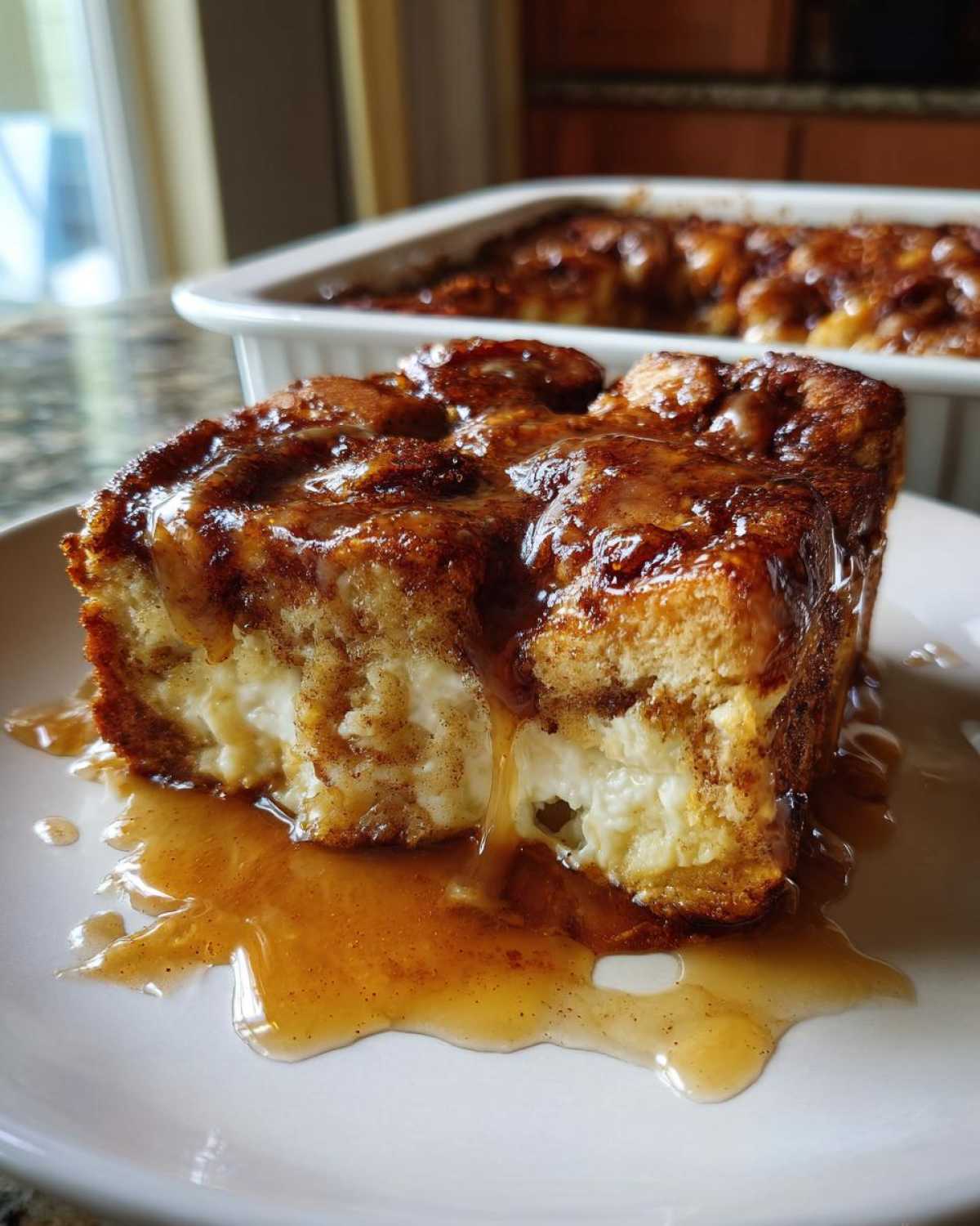 Cinnamon Roll Bread Pudding - detail 2