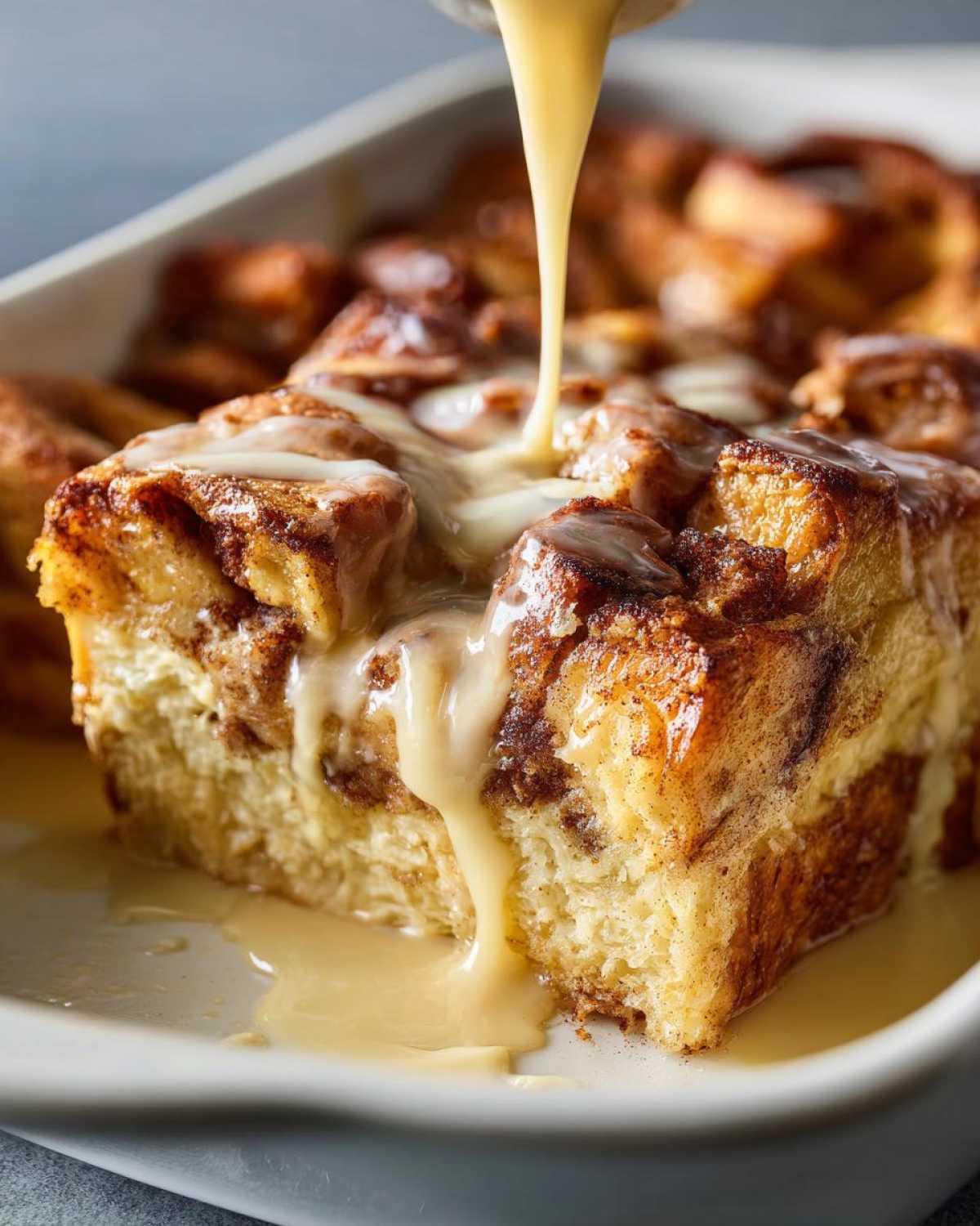 Cinnamon Roll Bread Pudding - detail 4