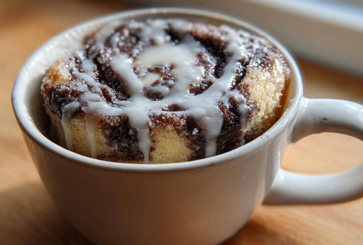 Cinnamon Roll Mug Cake