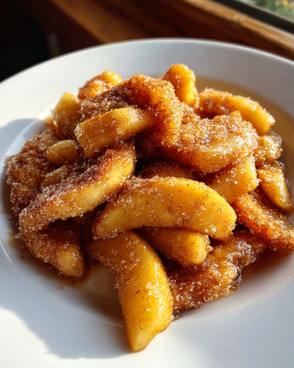 Cinnamon Sugar Fried Apples - detail 1