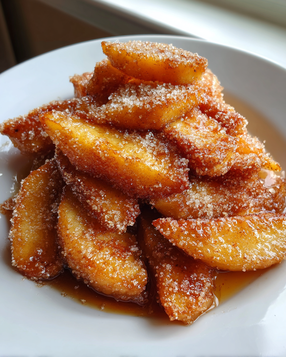 Cinnamon Sugar Fried Apples - detail 2
