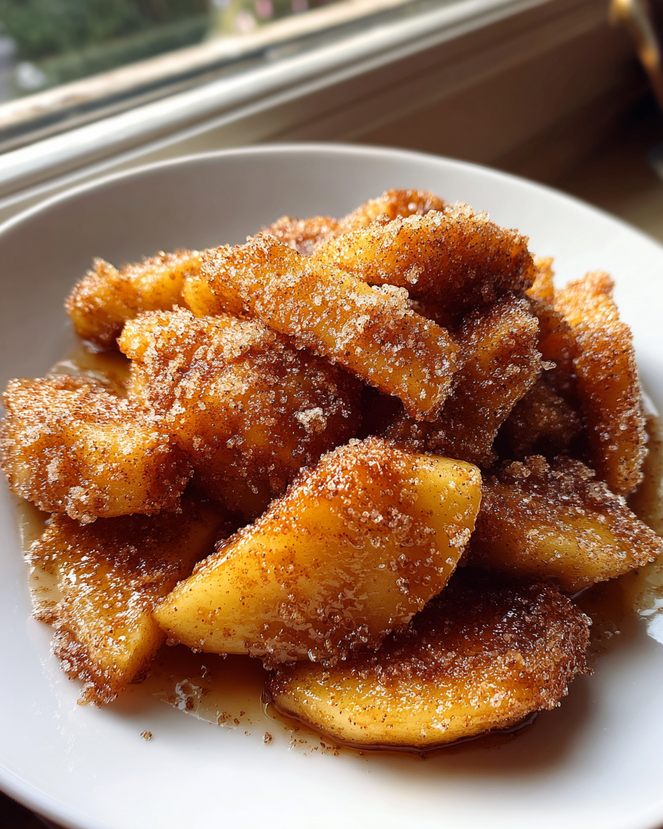 Cinnamon Sugar Fried Apples - detail 3