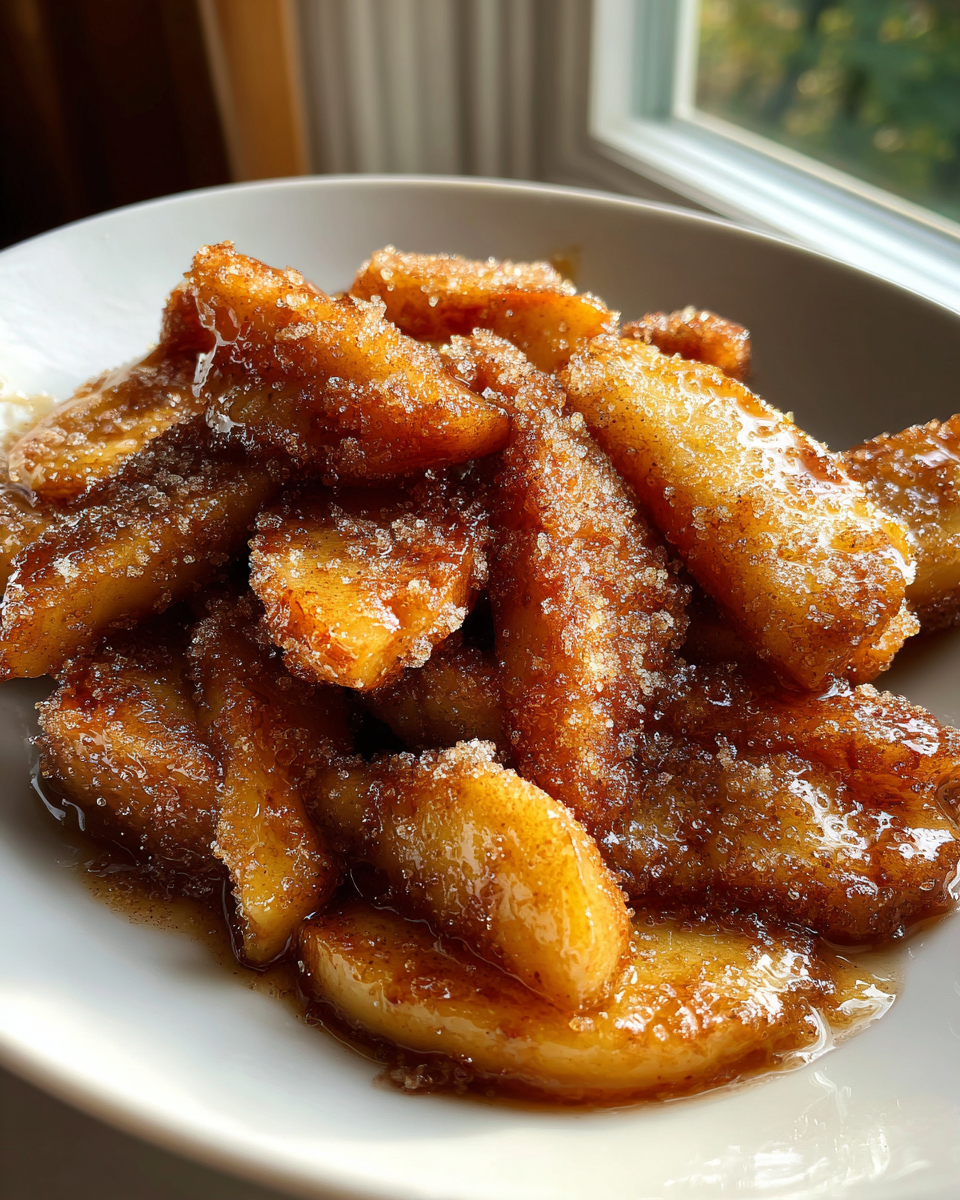 Cinnamon Sugar Fried Apples - detail 4