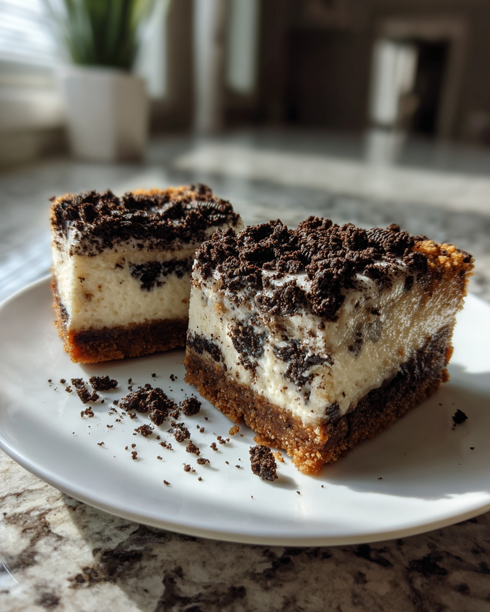 Cookies and Cream Cheesecake Bars - detail 1