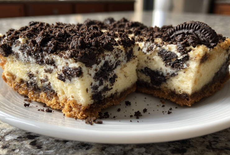 Cookies and Cream Cheesecake Bars
