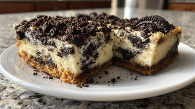 Cookies and Cream Cheesecake Bars