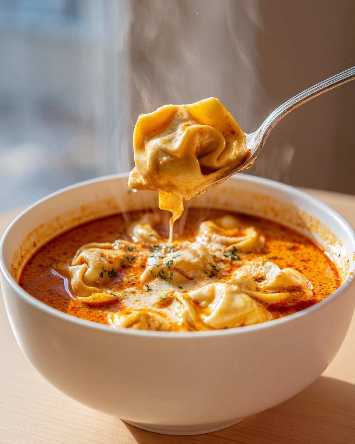 Creamy Beef Tortellini Soup - detail 1