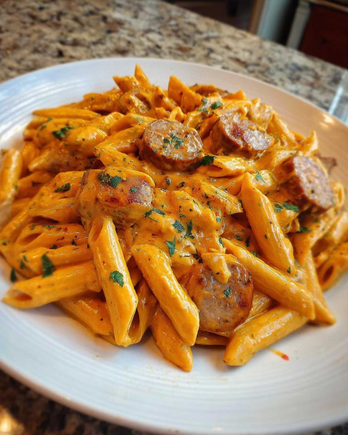 Creamy Cajun Sausage Pasta - detail 1