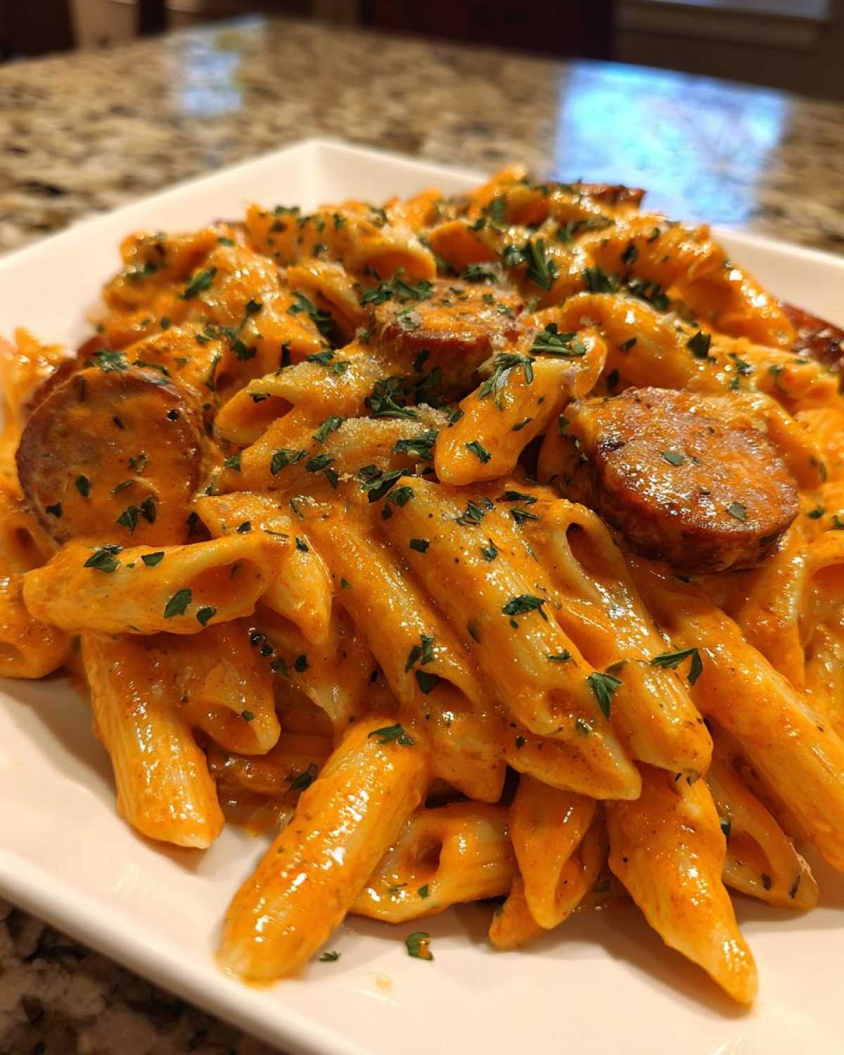 Creamy Cajun Sausage Pasta - detail 4