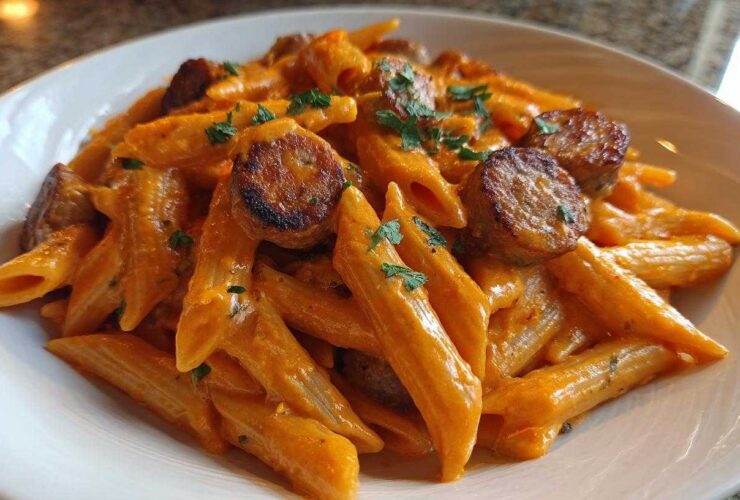 Creamy Cajun Sausage Pasta