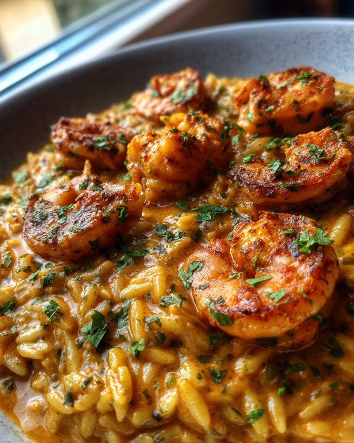 Creamy Cajun Shrimp Orzo - detail 1