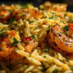 Creamy Cajun Shrimp Orzo