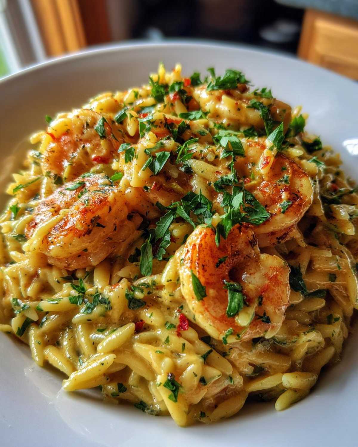 Creamy Cajun Shrimp Orzo - detail 2