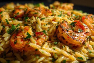 Creamy Cajun Shrimp Orzo