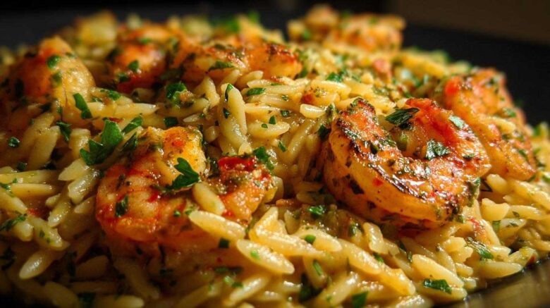 Creamy Cajun Shrimp Orzo