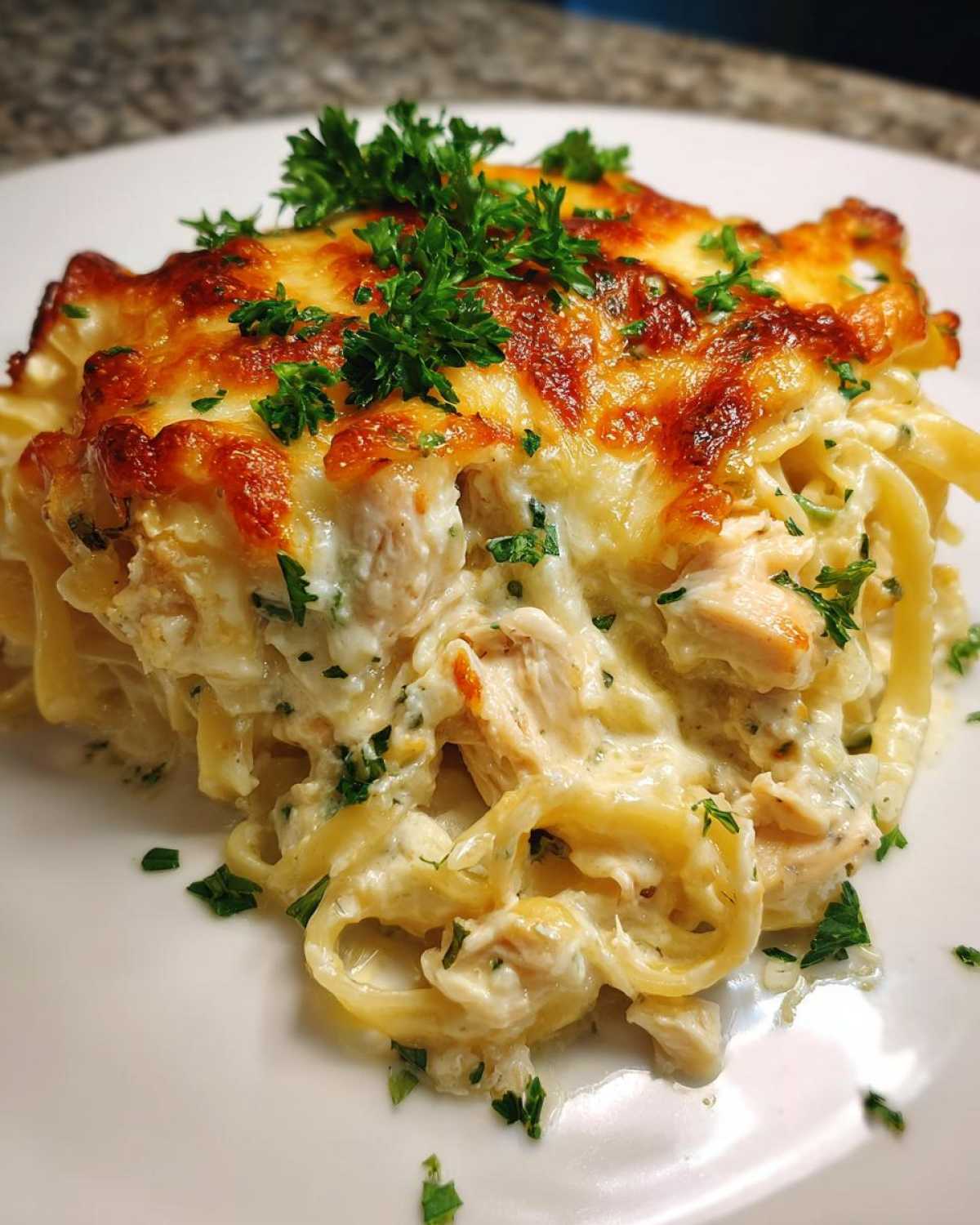 Creamy Chicken Alfredo Bake - detail 1