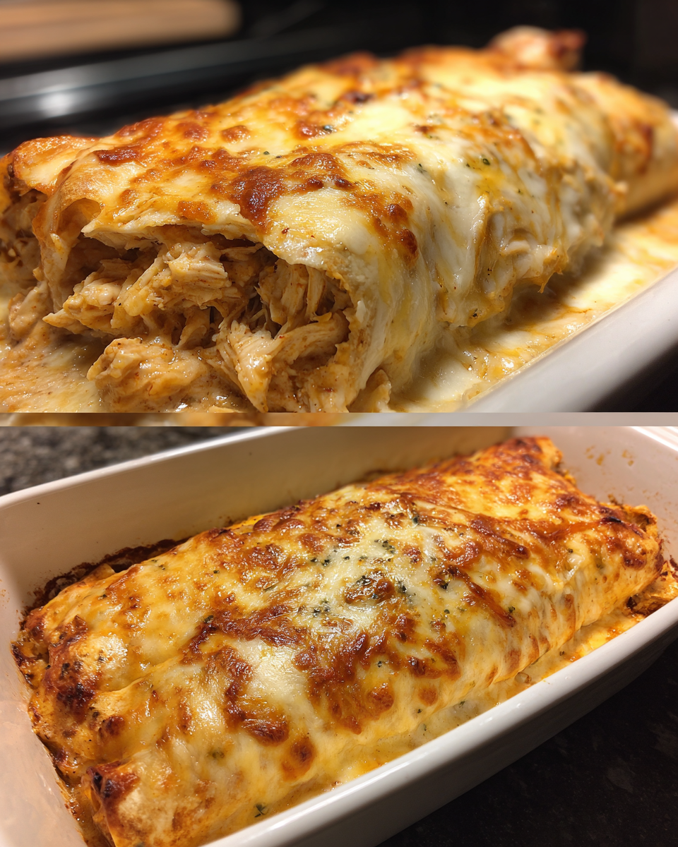 Creamy Chicken Enchiladas - detail 2