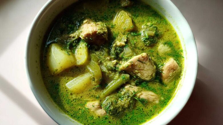 Creamy Chicken Pesto Soup
