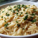 Creamy Garlic Parmesan Orzo