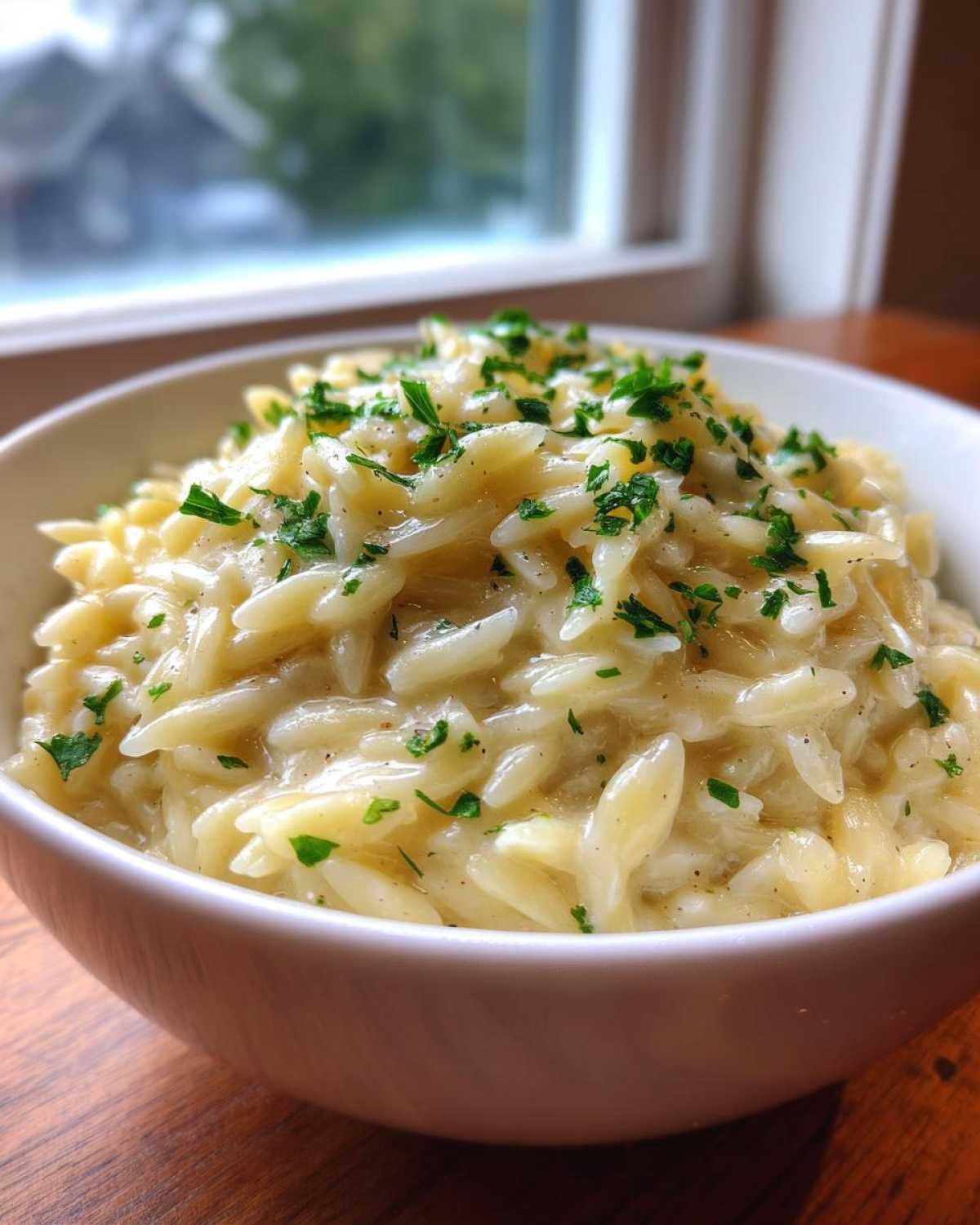 Creamy Garlic Parmesan Orzo - detail 4