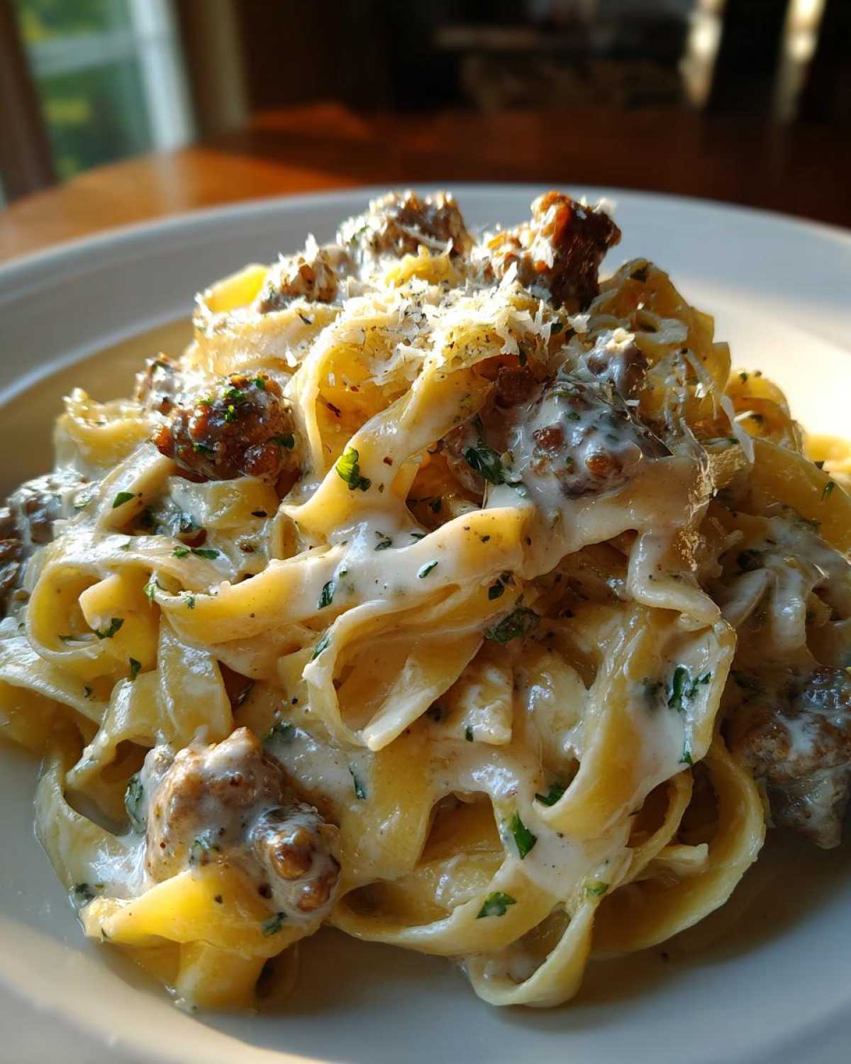 Creamy Garlic Sausage Pasta - detail 4
