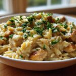 Creamy Lemon Orzo with Chicken