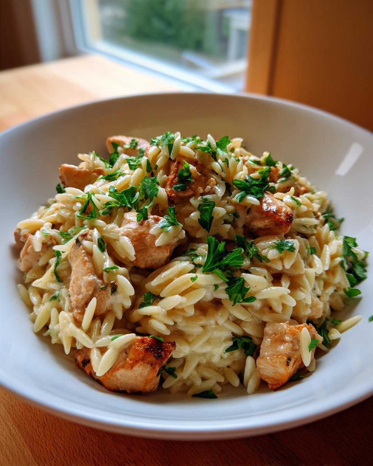 Creamy Lemon Orzo with Chicken - detail 3