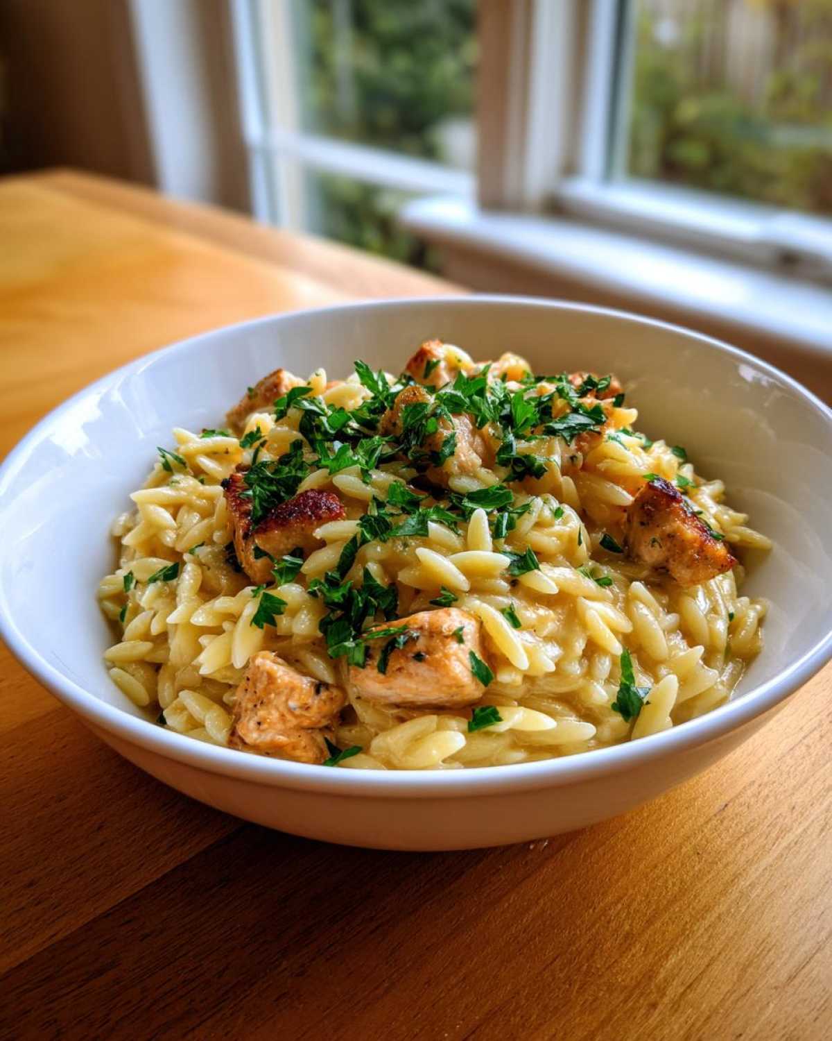 Creamy Lemon Orzo with Chicken - detail 4