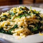 Creamy Lemon Spinach Orzo